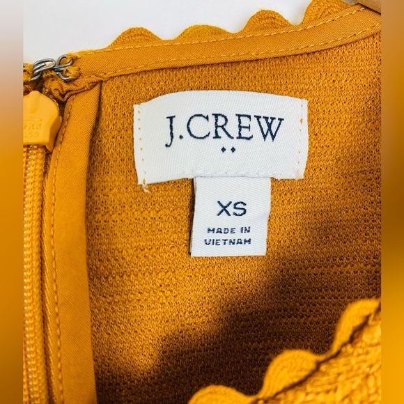 J. Crew Factory Textured Tank Top with Scallop Trim, Size XS, Burnished Copper - Picture 3 of 7